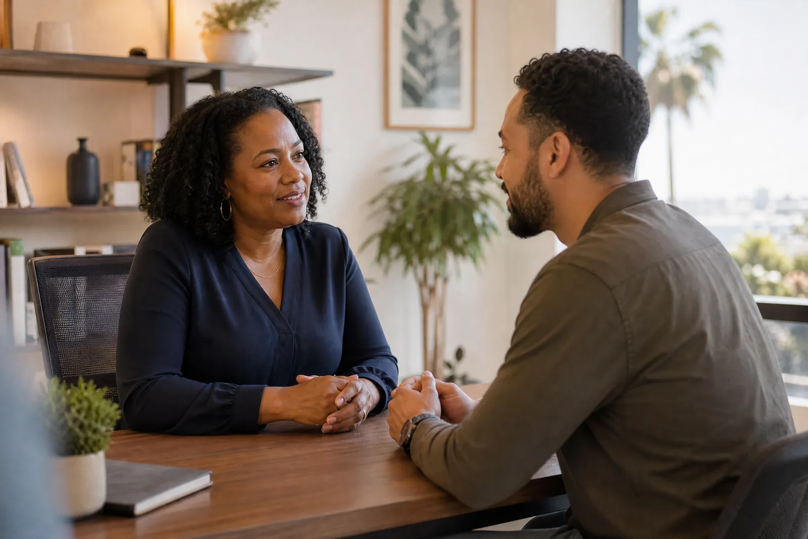 IOTW team speaking with a customer